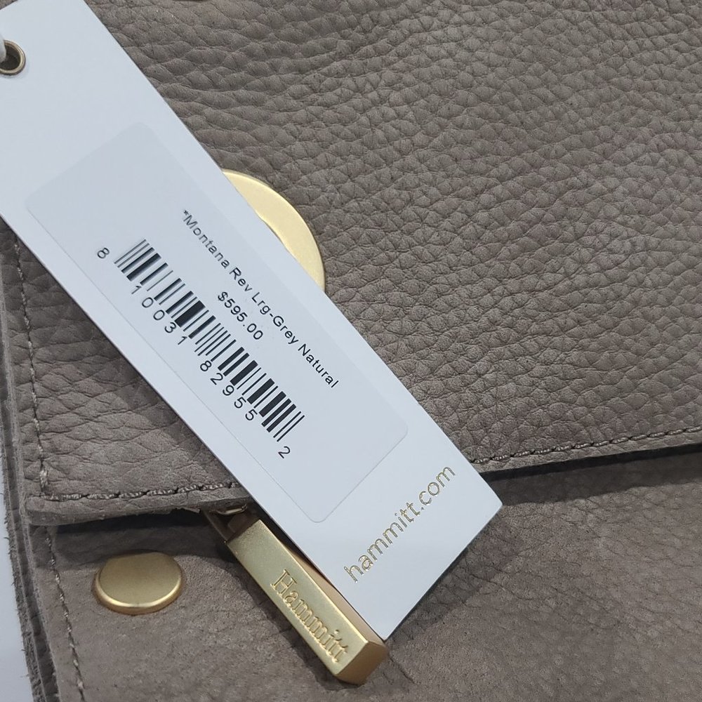 Hammitt Taupe Leather Crossbody with Gold Hardware - Picture 7 of 14